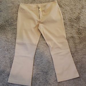 Tory Burch khaki capris- front zip